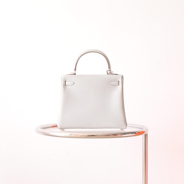 Kelly 25 Gris Pearl Togo PHW