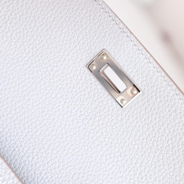 Kelly 25 Gris Pearl Togo PHW