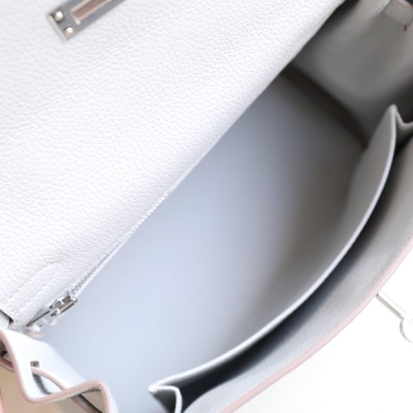 Kelly 25 Gris Pearl Togo PHW