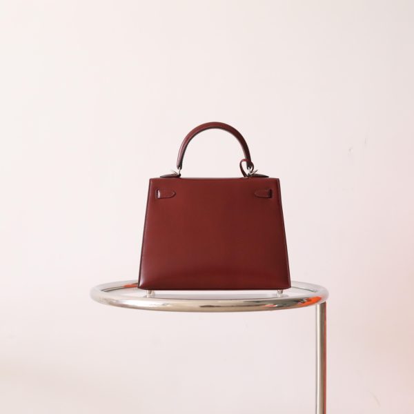 Kelly 25 Rouge H Box Leather PHW