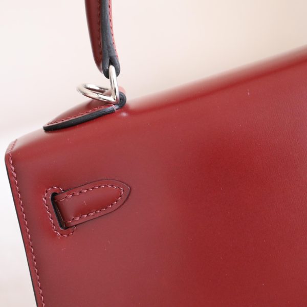 Kelly 25 Rouge H Box Leather PHW