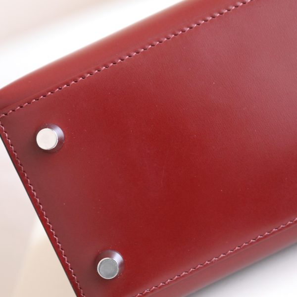 Kelly 25 Rouge H Box Leather PHW