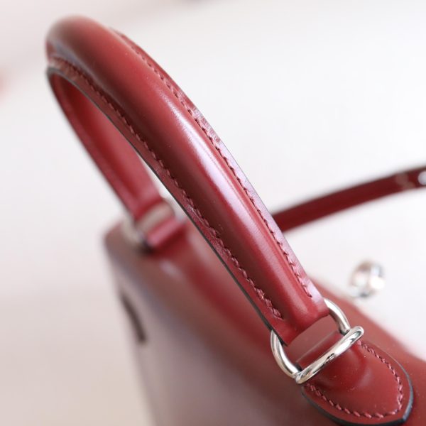 Kelly 25 Rouge H Box Leather PHW