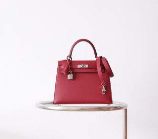 Kelly 25 Rouge Grenat Epsom PHW