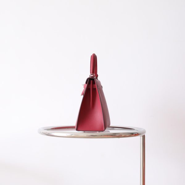 Kelly 25 Rouge Grenat Epsom PHW