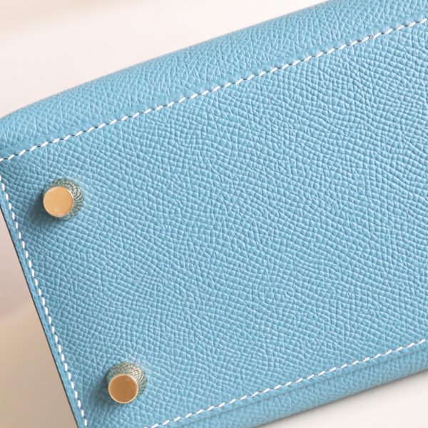 Kelly 25 New Blue Jean Epsom GHW