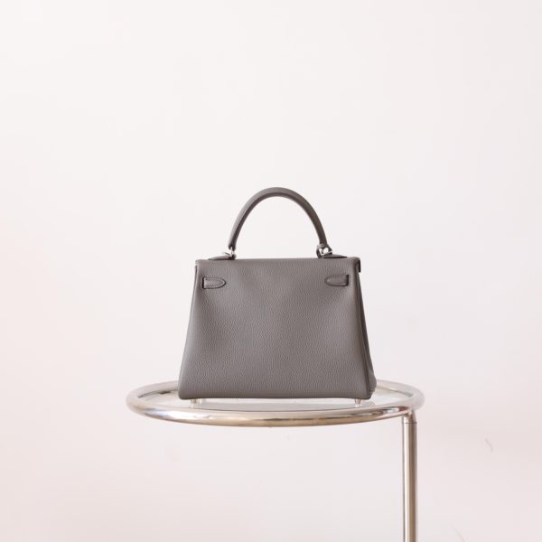 Kelly 25 Gris Meyer Togo PHW