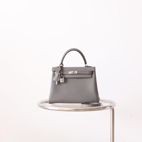 Kelly 25 Gris Meyer Togo PHW