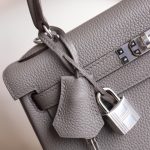 Kelly 25 Gris Meyer Togo PHW