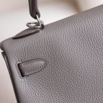 Kelly 25 Gris Meyer Togo PHW