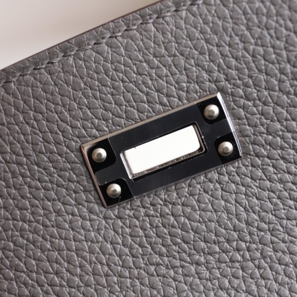 Kelly 25 Gris Meyer Togo PHW