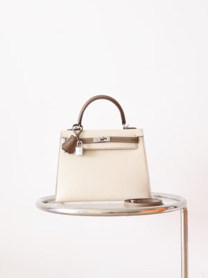 Kelly 25 Craie And Gold Etoupe PHW